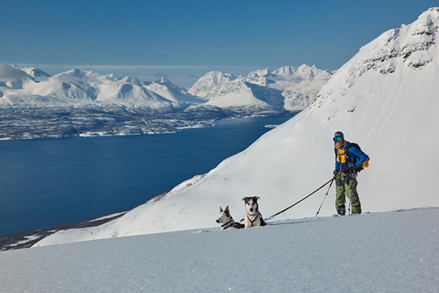 Presentation by the freeride snowborder Niklas Hollsten